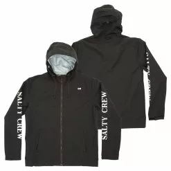 Salty Crew Pinnacle Jackets -Apparel Shop 443229 salty crew pinnacle jacket black front and back
