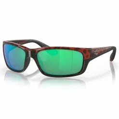 Costa Del Mar Jose Sunglasses -Apparel Shop costa del mar jose sunglasses tortoise frame green mirror 580g lens three quarter view