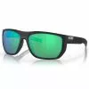 Costa Del Mar Santiago Sunglasses -Apparel Shop costa del mar santiago sunglasses net black frame polarized green mirror lenses angled 1