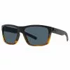 Costa Del Mar Slack Tide Sunglasses -Apparel Shop costa del mar slacktide black shiny tortoise frame gray 580p lens three quarter view 1