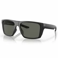 Costa Del Mar Lido Sunglasses 8 Costa Del Mar Lido Sunglasses -Apparel Shop costa del mar sunglasses matte black frame polarized gray lens angled 2
