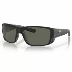 Costa Del Mar Tuna Alley Pro Sunglasses -Apparel Shop costa del mar tuna alley pro matte black gray 580p three quarter view