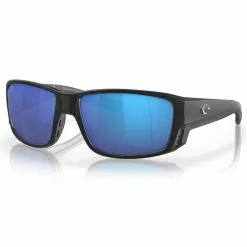 Costa Del Mar Tuna Alley Pro Sunglasses -Apparel Shop costa del mar tuna alley pro sunglasses matte black blue mirror 580g three quarter view
