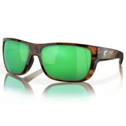 Fin-Nor 12/0 Sunglasses 19 Fin-Nor 12/0 Sunglasses -Apparel Shop fin nor 12 0 sunglasses matte tea tortoise frame green mirror lens angled 1