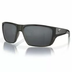 Fin-Nor Bouncer Sunglasses -Apparel Shop fin nor bouncer sunglasses matte black frame gray lens angled