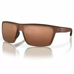 Fin-Nor Circle Hook Sunglasses -Apparel Shop fin nor circle hook sunglasses frosted matte brown frame copper lens angled