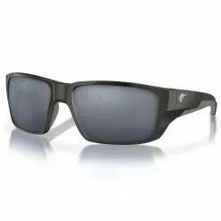 Fin-Nor Flybridge Sunglasses 15 Fin-Nor Flybridge Sunglasses -Apparel Shop fin nor flybridge sunglasses matte black frame gray lens angled 1