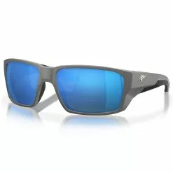 Fin-Nor Flybridge Sunglasses 21 Fin-Nor Flybridge Sunglasses -Apparel Shop fin nor flybridge sunglasses matte dark gray frame blue mirror lens angled