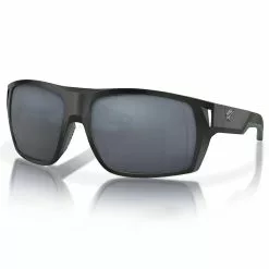 Fin-Nor Hells Bay Sunglasses -Apparel Shop fin nor hells bay sunglasses matte black frame gray lens angled