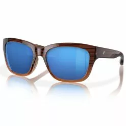 Fin-Nor Mordida Sunglasses -Apparel Shop fin nor mordida sunglasses honey ripple fade frame blue mirror lens angled
