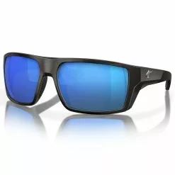 Fin-Nor North Drop Sunglasses 17 Fin-Nor North Drop Sunglasses -Apparel Shop fin nor north drop sunglasses matte black frame blue mirror lens angled