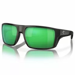Fin-Nor North Drop Sunglasses 18 Fin-Nor North Drop Sunglasses -Apparel Shop fin nor north drop sunglasses matte black frame green mirror lens angled