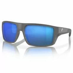Fin-Nor North Drop Sunglasses 20 Fin-Nor North Drop Sunglasses -Apparel Shop fin nor north drop sunglasses matte dark gray frame blue mirror lens angled