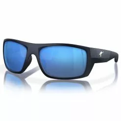 Fin-Nor Pinder Sunglasses 18 Fin-Nor Pinder Sunglasses -Apparel Shop fin nor pinder sunglasses matte dark blue frame blue mirror lens angled
