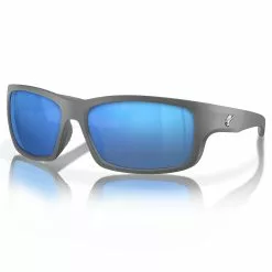 Fin-Nor RT Sunglasses 20 Fin-Nor RT Sunglasses -Apparel Shop fin nor rt sunglasses matte shade gray frame blue mirror lens angled