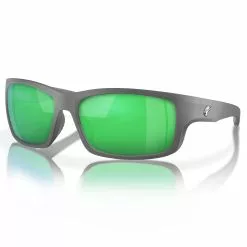 Fin-Nor RT Sunglasses 21 Fin-Nor RT Sunglasses -Apparel Shop fin nor rt sunglasses matte shade gray frame green mirror lens angled