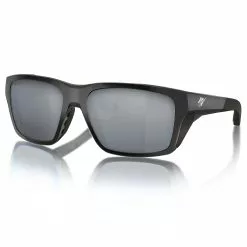 Fin-Nor Rum Line Sunglasses -Apparel Shop fin nor rum line sunglasses matte black frame silver mirror lens angled