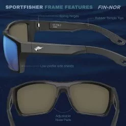 Fin-Nor Sportfisher Sunglasses 12 Fin-Nor Sportfisher Sunglasses -Apparel Shop fin nor sportfisher sunglasses frame features