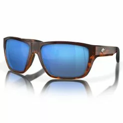 Fin-Nor Sportfisher Sunglasses 18 Fin-Nor Sportfisher Sunglasses -Apparel Shop fin nor sportfisher sunglasses matte sienna tortoise frame blue mirror lens angled 1