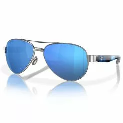 Fin-Nor Surf Candy Sunglasses 13 Fin-Nor Surf Candy Sunglasses -Apparel Shop fin nor surf candy sunglasses silver black sky blue frame blue mirror lens angled 1