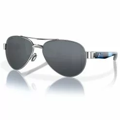 Fin-Nor Surf Candy Sunglasses 12 Fin-Nor Surf Candy Sunglasses -Apparel Shop fin nor surf candy sunglasses silver black sky blue frame gray lens angled 1