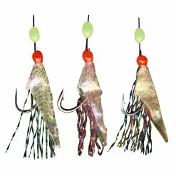 Hayabusa Sabiki S-500E Bait Rigs - Mix Yarn Mackerel Fish Skin - Aurora Finish