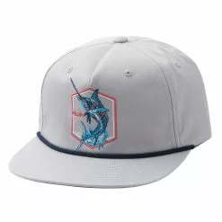Huk Angry Marlin Unstructured Hats -Apparel Shop huk angry marlin hat oyster front template 1