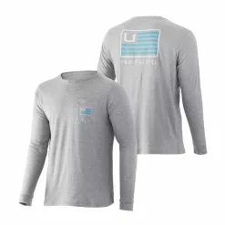 Huk & Bars Long Sleeve Pocket Tee