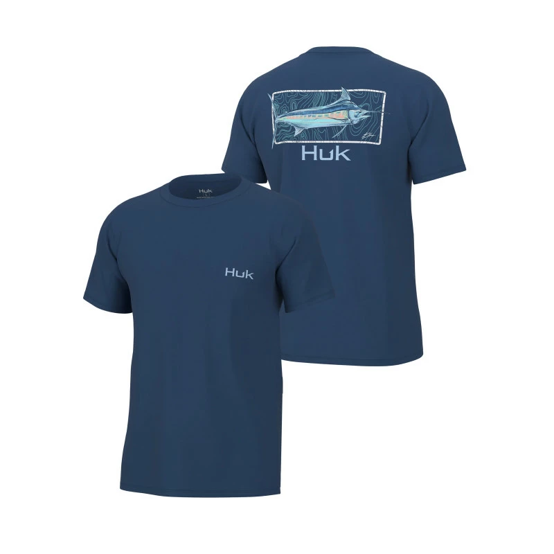 Huk KC Topo Blue T-Shirts 3 Huk KC Topo Blue T-Shirts