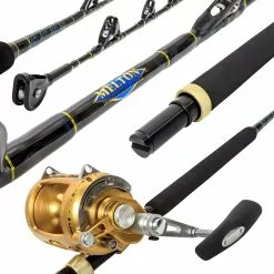 Melton Tackle Kona/Penn International All Roller Stand-Up Trolling Combos -Apparel Shop melton tackle kona rod and penn international 50visw stand up trolling rod reel combo gold 1