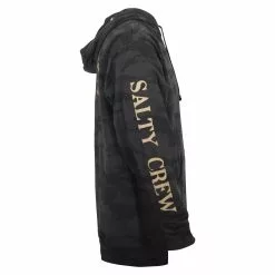 Salty Crew Ahi Mount Hooded Fleece -Apparel Shop salty crew ahi mount hooded fleece black camo sleeve image