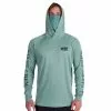 Salty Crew Alpha Flag Pinnacle + Mask Hooded Sunshirts -Apparel Shop salty crew alpha flag pinnacle mask sunshirt fern front