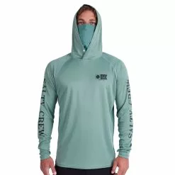 Salty Crew Alpha Flag Pinnacle + Mask Hooded Sunshirts