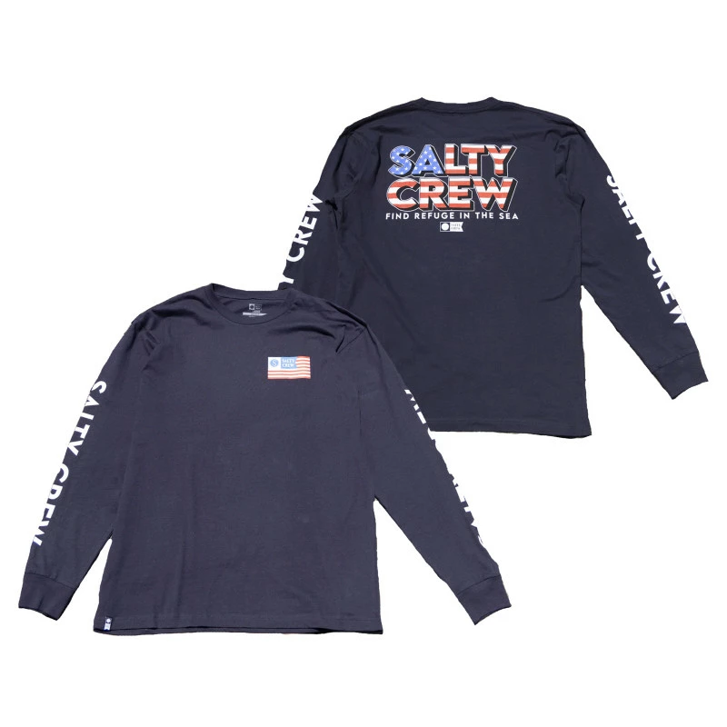 Salty Crew Stars & Stripes Premium Long Sleeve Tees 3 Salty Crew Stars & Stripes Premium Long Sleeve Tees