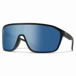 SMITH OPTICS Smith Boomtown Sunglasses -Apparel Shop smith boomtown sunglasses matte black frame chromapop polarized blue mirror lens