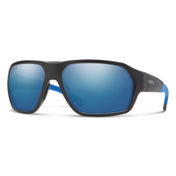 SMITH OPTICS Smith Deckboss Sunglasses -Apparel Shop smith deckboss matte black blue polarized blue mirror lens