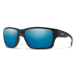SMITH OPTICS Smith Outback Sunglasses 8 SMITH OPTICS Smith Outback Sunglasses -Apparel Shop smith outback matteblack chromapop polarized blue mirror