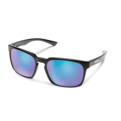 Suncloud Polarized Optics Suncloud Polarized Hundo Sunglasses -Apparel Shop suncloud hundo black frame polarized blue mirror lens