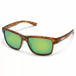 Suncloud Polarized Optics Suncloud Polarized A-Team Sunglasses 11 Suncloud Polarized Optics Suncloud Polarized A-Team Sunglasses -Apparel Shop suncloud polarized a team sunglasses matte tortoise frame polarized green mirror lens